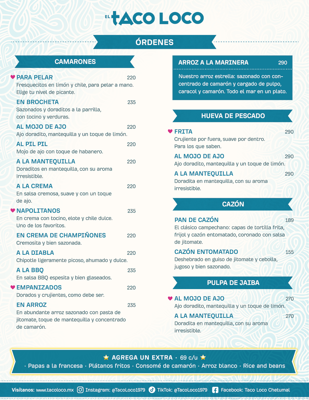 Menú de Taco Loco Chetumal, página 5