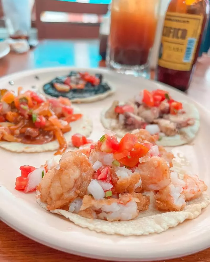 Cualquier día es bueno para disfrutar de unos deliciosos taquitos de camarón 🤤